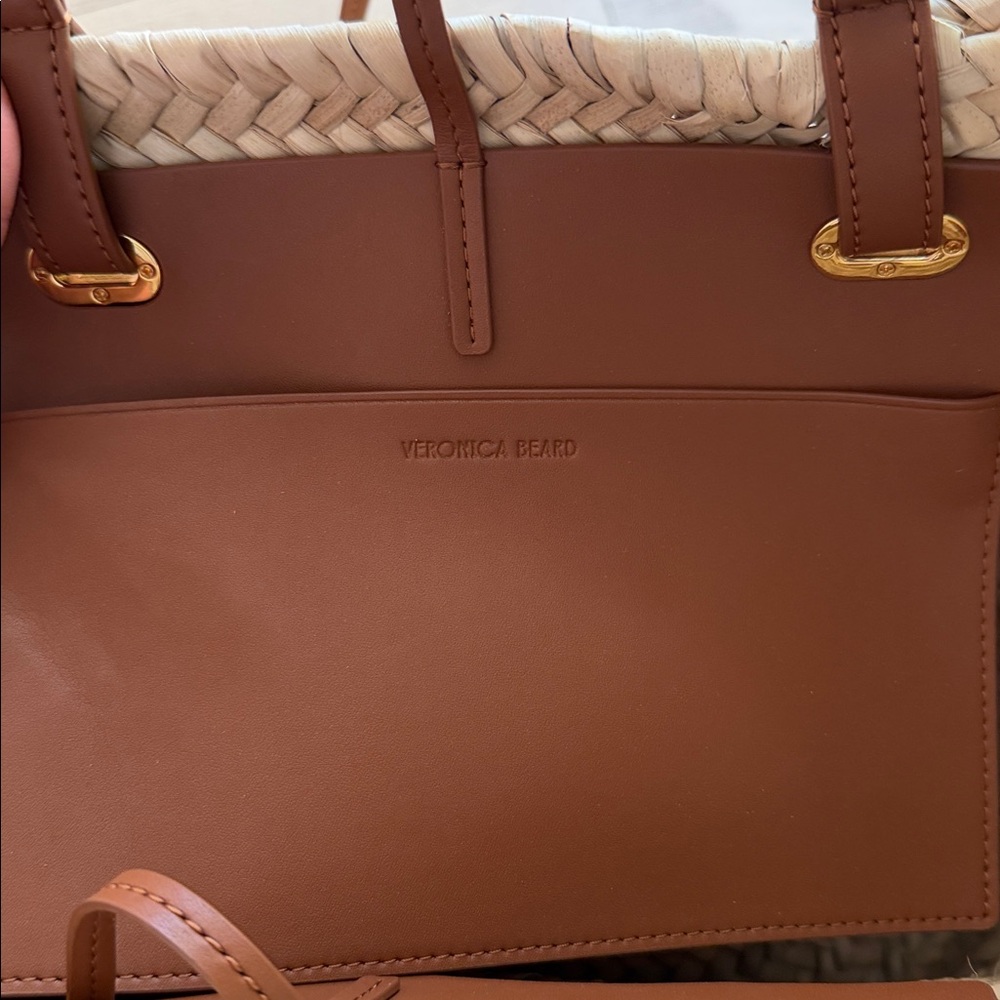 Veronica Beard Raffia Woven Tote Bag - Picture 7 of 9